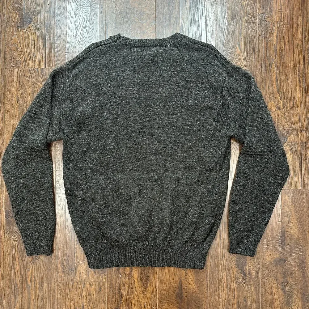 Pendleton Sweater Brown Shetland Wool Crewneck Knit MENS M Classic Heritage